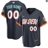 San Diego Padres Custom Nike 2026 Obsidian City Connect Limited Jersey San Diego Padres Custom Nike 2026 Obsidian City Connect Limited Jersey