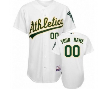Oakland Athletics Personalized Custom White Baseball Jersey