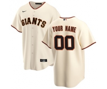 Men's San Francisco Giants Home 2020 Baseball Custom Cool Base Jersey - Cream
