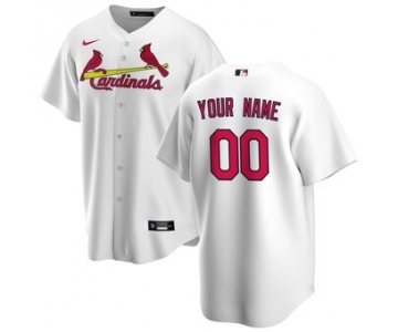 Men's St. Louis Cardinals Home 2020 Baseball Custom Cool Base Jersey - White