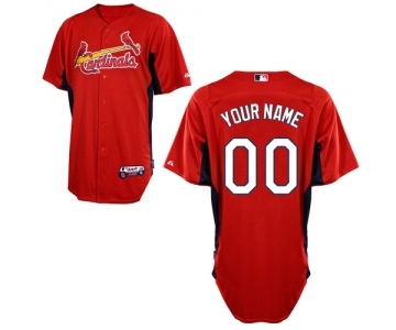 St. Louis Cardinals Personalized Custom red Baseball Jersey