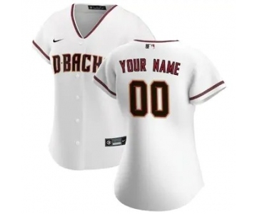 Women's Arizona Diamondbacks 2020 Home Replica Custom Jersey - White