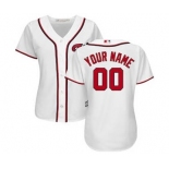 Women's Washington Nationals Customized White Home Cool Base Custom Jersey