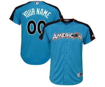Youth American League Blue 2017 Baseball All-Star Game Personalized Home Run Derby Jersey