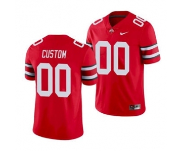 Men's Ohio State Buckeyes Custom Scarlet College Football Game Jersey