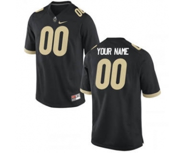 Men's Purdue Boilermakers Custom Name Number Black College Football Jersey