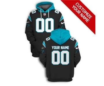Men's Carolina Panthers Active Player Custom 2021 Black Pullover Football Hoodie