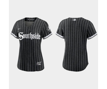 Women Chicago White Sox Black 2021 City Connect Replica Jersey