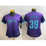 Women's Arizona Diamondbacks #39 Corbin Burnes Purple 2025 City Connect Limited Stitched Baseball Jersey