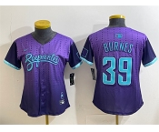 Women's Arizona Diamondbacks #39 Corbin Burnes Purple 2025 City Connect Limited Stitched Baseball Jersey