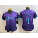 Women's Arizona Diamondbacks #4 Ketel Marte Purple 2025 City Connect Limited Stitched Baseball Jersey
