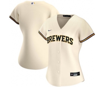 Women's Milwaukee Brewers Home 2020 Baseball Team Jersey Cream