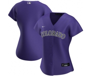 Women's Colorado Rockies Alternate 2020 Baseball Team Jersey Purple