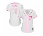 Women's Majestic Pittsburgh Pirates #16 Jung-ho Kang Replica White Fashion Cool Base MLB Jersey Women's Majestic Pittsburgh Pirates #16 Jung-ho Kang Replica White Fashion Cool Base MLB Jersey