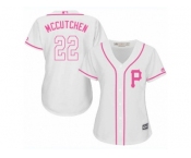 Women's Majestic Pittsburgh Pirates #22 Andrew McCutchen Authentic White Fashion Cool Base MLB Jersey Women's Majestic Pittsburgh Pirates #22 Andrew McCutchen Authentic White Fashion Cool Base MLB Jersey