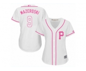 Women's Majestic Pittsburgh Pirates #9 Bill Mazeroski Replica White Fashion Cool Base MLB Jersey Women's Majestic Pittsburgh Pirates #9 Bill Mazeroski Replica White Fashion Cool Base MLB Jersey