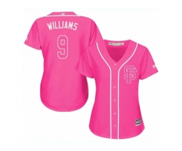 Women's Majestic San Francisco Giants #9 Matt Williams Replica Pink Fashion Cool Base MLB Jersey
