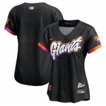Women's San Francisco Giants Blank Anthracite 2025 City Connect Limited Stitched Baseball Jersey