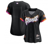 Women's San Francisco Giants Blank Anthracite 2025 City Connect Limited Stitched Baseball Jersey