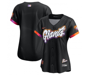 Women's San Francisco Giants Blank Anthracite 2025 City Connect Limited Stitched Baseball Jersey