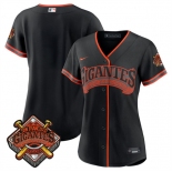 Women's San Francisco Giants Blank Black 2026 Alternate Stadium Stitched Baseball Jersey Women's San Francisco Giants Blank Black 2026 Alternate Stadium Stitched Baseball Jersey