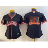 Women's San Francisco Giants Team Big Logo Black 2026 Alternate Stadium Stitched Baseball Jersey Women's San Francisco Giants Team Big Logo Black 2026 Alternate Stadium Stitched Baseball Jersey