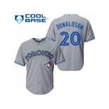 Women's Toronto Blue Jays #20 Josh Donaldson Grey Road Stitched MLB Jersey Women's Toronto Blue Jays #20 Josh Donaldson Grey Road Stitched MLB Jersey