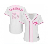 Women's Toronto Blue Jays #27 Vladimir Guerrero Jr. Replica White Fashion Cool Base Baseball Jersey