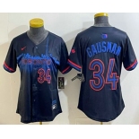 Women's Toronto Blue Jays #34 Kevin Gausman Black City Limited Jersey