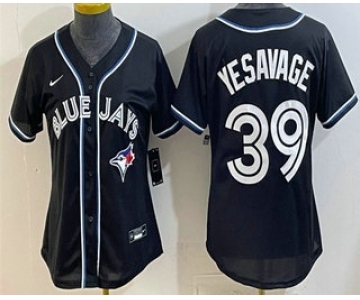 Women's Toronto Blue Jays #39 Trey Yesavage 2026 Black Fashion Cool Base Jersey