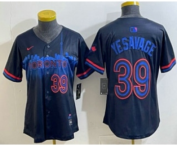 Women's Toronto Blue Jays #39 Trey Yesavage Black City Limited Jersey