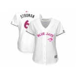 Women's Toronto Blue Jays #6 Marcus Stroman White Mother's Day Cool Base Stitched MLB Jersey Women's Toronto Blue Jays #6 Marcus Stroman White Mother's Day Cool Base Stitched MLB Jersey