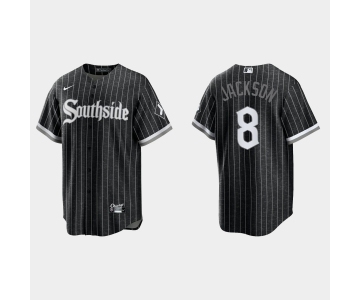 Youth Chicago White Sox #8 Bo Jackson 2021 City Connect Replica Black Jersey