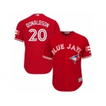 Youth Majestic Toronto Blue Jays #20 Josh Donaldson Authentic Red Canada Day MLB Jersey Youth Majestic Toronto Blue Jays #20 Josh Donaldson Authentic Red Canada Day MLB Jersey