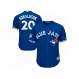 Youth Majestic Toronto Blue Jays #20 Josh Donaldson Authentic Royal Blue 2017 Spring Training Cool Base MLB Jersey Youth Majestic Toronto Blue Jays #20 Josh Donaldson Authentic Royal Blue 2017 Spring Training Cool Base MLB Jersey