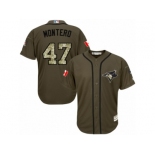 Youth Majestic Toronto Blue Jays #47 Miguel Montero Replica Green Salute to Service MLB Jersey Youth Majestic Toronto Blue Jays #47 Miguel Montero Replica Green Salute to Service MLB Jersey