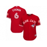 Youth Majestic Toronto Blue Jays #6 Marcus Stroman Authentic Red Canada Day MLB Jersey Youth Majestic Toronto Blue Jays #6 Marcus Stroman Authentic Red Canada Day MLB Jersey