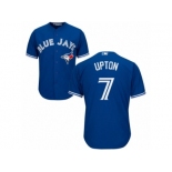 Youth Majestic Toronto Blue Jays #7 B.J. Upton Authentic Blue Alternate MLB Jersey Youth Majestic Toronto Blue Jays #7 B.J. Upton Authentic Blue Alternate MLB Jersey