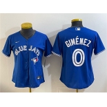 Youth Toronto Blue Jays #0 Andrés Giménez Blue Cool Base Stitched Baseball Jersey Youth Toronto Blue Jays #0 Andrés Giménez Blue Cool Base Stitched Baseball Jersey