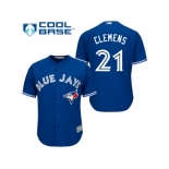 Youth Toronto Blue Jays #21 Roger Clemens Blue Cool Base Stitched MLB Jersey Youth Toronto Blue Jays #21 Roger Clemens Blue Cool Base Stitched MLB Jersey