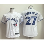 Youth Toronto Blue Jays #27 Vladimir Guerrero Jr. White Limited Stitched Baseball Jersey Youth Toronto Blue Jays #27 Vladimir Guerrero Jr. White Limited Stitched Baseball Jersey