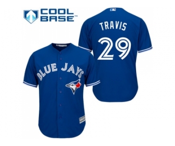 Youth Toronto Blue Jays #29 Devon Travis Blue Cool Base Stitched MLB Jersey