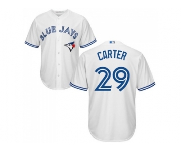 Youth Toronto Blue Jays #29 Joe Carter White Cool Base Stitched MLB Jersey