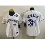 Youth Toronto Blue Jays #31 Max Scherzer White 2025 World Series Cool Base Stitched Baseball Jersey Youth Toronto Blue Jays #31 Max Scherzer White 2025 World Series Cool Base Stitched Baseball Jersey