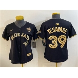 Youth Toronto Blue Jays #39 Trey Yesavage Black Gold 2025 American League Champions Limited Stitched Jersey Youth Toronto Blue Jays #39 Trey Yesavage Black Gold 2025 American League Champions Limited Stitched Jersey