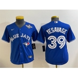 Youth Toronto Blue Jays #39 Trey Yesavage Royal 2025 World Series Cool Base Stitched Baseball Jersey Youth Toronto Blue Jays #39 Trey Yesavage Royal 2025 World Series Cool Base Stitched Baseball Jersey