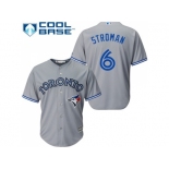 Youth Toronto Blue Jays #6 Marcus Stroman Grey Cool Base Stitched MLB Jersey Youth Toronto Blue Jays #6 Marcus Stroman Grey Cool Base Stitched MLB Jersey