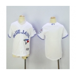 Youth Toronto Blue Jays Blank Majestic White 40th Anniversary Patch Home Cool Base Team Jersey Youth Toronto Blue Jays Blank Majestic White 40th Anniversary Patch Home Cool Base Team Jersey