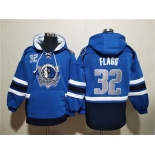 Men's Dallas Mavericks #32 Cooper Flagg Navy Ageless Must-Have Lace-Up Pullover Hoodie