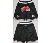 Men's Kansas City Chiefs Black Shorts (Run Small)